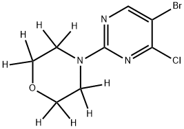5-Bromo-4-chloro-2-(morpholino-d8)-pyrimidine Struktur
