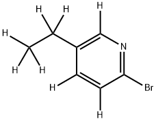 2-Bromo-5-ethylpyridine-d8 Structure