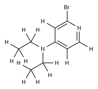 2-Bromo-4-(diethylamino)pyridine-d13,1643579-78-5,结构式
