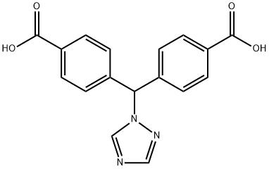 4,4'-(1H-1,2,4-Triazol-1-ylmethylene)bis[benzoic acid] Structure