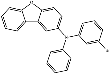 N-(3-bromophenyl)-N-phenyldibenzo[b,d]furan-2-amine,1646194-17-3,结构式