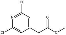 methyl 2-(2,6-dichloropyridin-4-yl)acetate 结构式