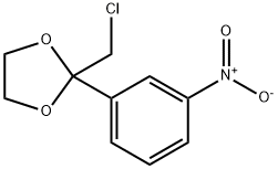 2-(chloromethyl)-2-(3-nitrophenyl)-1,3-dioxolane 化学構造式