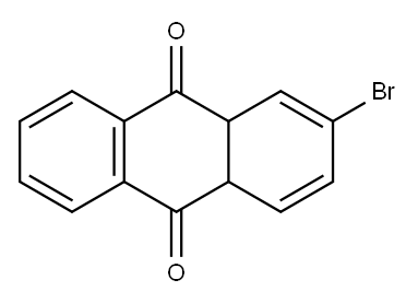 9,10-Anthracenedione, 2-bromo-4a,9a-dihydro- Structure