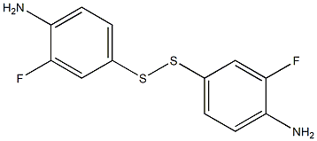 双(3-氟-4-氨基苯基)二硫醚 结构式