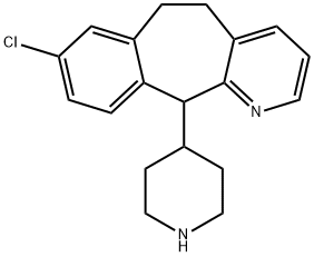 8-chloro-6,11-dihydro-11-(4-piperidinyl)-5h-benzo[5,6]cyclohepta[1,2-b]pyridine Structure