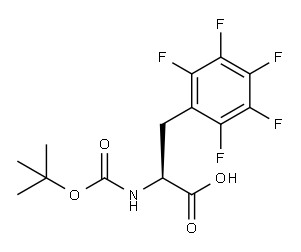 2-[(2-methylpropan-2-yl)oxycarbonylamino]-3-(2,3,4,5,6-pentafluorophenyl)propanoic acid Structure