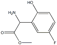 METHYL 2-AMINO-2-(5-FLUORO-2-HYDROXYPHENYL)ACETATE Structure