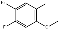 1-Bromo-2-fluoro-5-iodo-4-methoxy-benzene Struktur