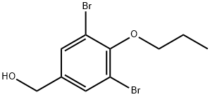 (3,5-Dibromo-4-propoxyphenyl)methanol Structure