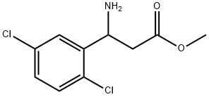METHYL 3-AMINO-3-(2,5-DICHLOROPHENYL)PROPANOATE Structure