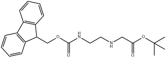 tert-butyl N-(2-{[(9H-fluoren-9-ylmethoxy)carbonyl]amino}ethyl)glycinate,169396-89-8,结构式