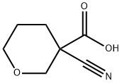 3-cyanooxane-3-carboxylic acid Struktur