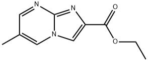 6-甲基咪唑并[1,2-A]嘧啶-2-羧酸乙酯 结构式