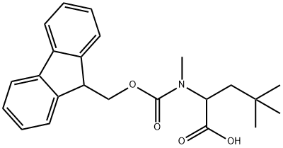 2-({[(9H-fluoren-9-yl)methoxy]carbonyl}(methyl)amino)-4,4-dimethylpentanoic acid,1699606-82-0,结构式