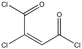 cis-2-chloro-2-butenedioyl dichloride Struktur