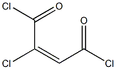 cis-2-chloro-2-butenedioyl dichloride Structure