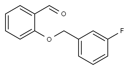 2-[(3-fluorophenyl)methoxy]benzaldehyde Structure
