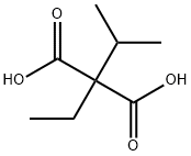 Propanedioic acid, 2-ethyl-2-(1-methylethyl)- 化学構造式