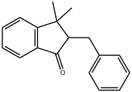 1H-Inden-1-one, 2,3-dihydro-3,3-dimethyl-2-(phenylmethyl)- Structure
