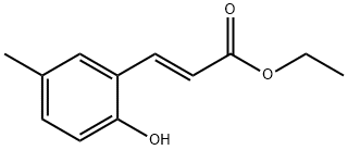 ethyl (E)-3-(2-hydroxy-5-methylphenyl)acrylate Struktur