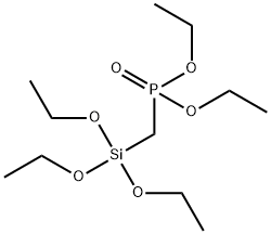 Phosphonic acid, [(triethoxysilyl)methyl]-, diethyl ester Struktur