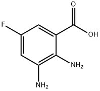 2,3-DIAMINO-5-FLUOROBENZOICACID 结构式