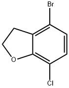 4-溴-7-氯-2,3-二氢苯并呋喃 结构式