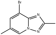 8-溴-2,6-二甲基-[1,2,4]三唑并[1,5-A]吡啶 结构式