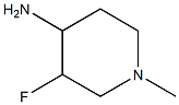 3-fluoro-1-methylpiperidin-4-amine 结构式