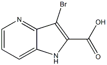 3-溴-1H-吡咯并[3,2-B]吡啶-2-羧酸, 1781798-92-2, 结构式