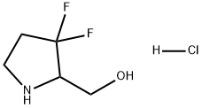 (3,3-二氟吡咯烷-2-基)甲醇盐酸盐, 1783608-16-1, 结构式