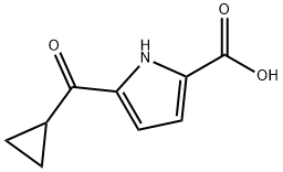 5-(cyclopropanecarbonyl)-1H-pyrrole-2-carboxylic acid,1783694-22-3,结构式
