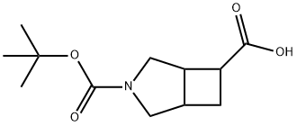 3-(叔丁氧基羰基)-3-氮杂双环[3.2.0]庚烷-6-羧酸, 1785534-02-2, 结构式