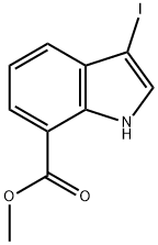 METHYL 3-IODO-1H-INDOLE-7-CARBOXYLATE, 1788043-93-5, 结构式