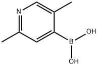 (2,5-二甲基吡啶-4-基)硼酸, 1788062-09-8, 结构式