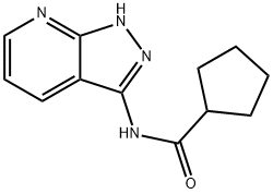 N-(1H-吡唑并[3,4-B]吡啶-3-基)环戊烷甲酰胺, 1789536-63-5, 结构式