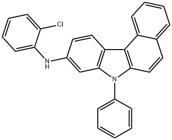 N- (2-chlorophenyl) -7-phenyl-7H-benzocarbazole-9-amine Struktur