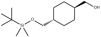 trans [4-(tert-Butyldimethylsilanyloxymethyl)-cyclohexyl]-methanol Structure