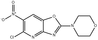 Oxazolo[4,5-b]pyridine, 5-chloro-2-(4-morpholinyl)-6-nitro- 结构式