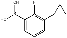 3-环丙基-2-氟苯硼酸, 1801916-30-2, 结构式