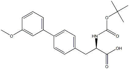 Boc-4-(3-methoxyphenyl)-D-phenylalanine Structure