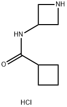 N-(azetidin-3-yl)cyclobutanecarboxamide hydrochloride Struktur