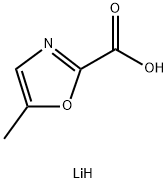 lithium(1+) ion 5-methyl-1,3-oxazole-2-carboxylate Struktur