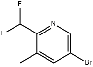 5-Bromo-2-difluoromethyl-3-methyl-pyridine Structure