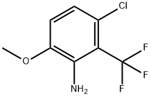 3-Chloro-6-methoxy-2-trifluoromethyl-phenylamine Structure
