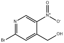 (2-Bromo-5-nitro-pyridin-4-yl)-methanol Structure