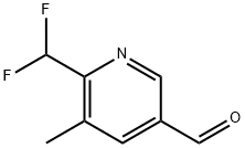 6-(Difluoromethyl)-5-methylpyridine-3-carbaldehyde 结构式