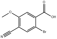 2-Bromo-4-cyano-5-methoxybenzoic acid Structure