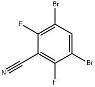 Benzonitrile, 3,5-dibromo-2,6-difluoro- Structure